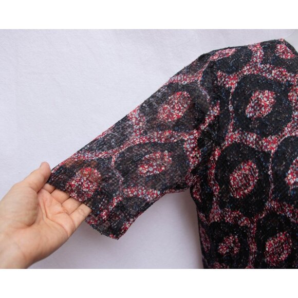 ISABEL MARANT Dress Women 38/6 Talia Twist Front Silk Draped Half Button Up Back - Picture 4 of 13